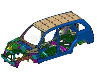 SUV車身總成結構